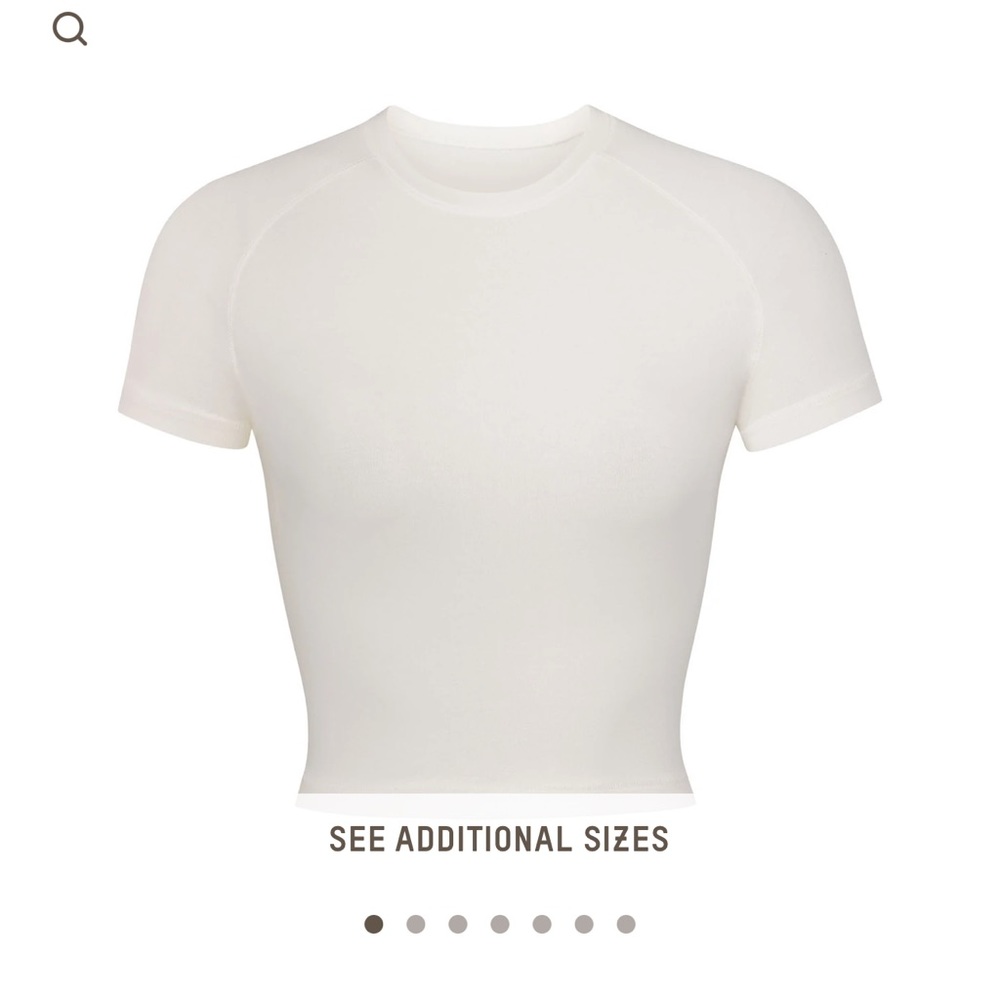 SKIMS NEW VINTAGE CROPPED RAGLAN T- SHIRT